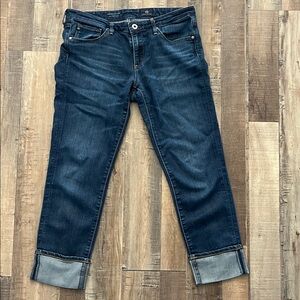 AG Adriano Goldschmied Dark Indigo Ankle Jeans